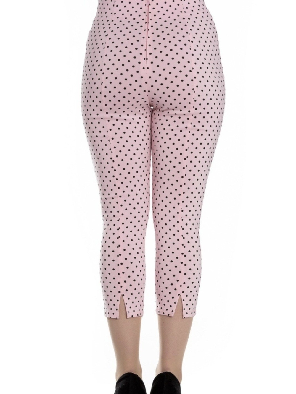 Hell Bunny Pink Polka Dot Capri Pants